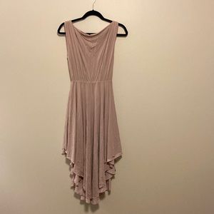 BHLDN Dress Stretch very soft heavier weight handkerchief skirt Dusty pink 0